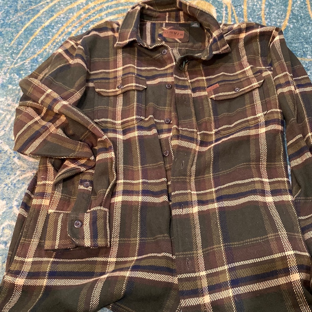 Orvis heavy weight flannel shirt/jacket NWOT